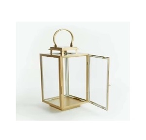<b>Square</b> Shape <b>Candle</b> Metal Holder Gorgeous Lanterns for Decorative Living Room Home Bedroom Hanging for Wholesale Suppliers - Product Image 4