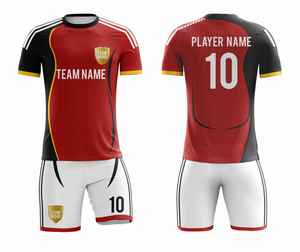 ชุดฟุตบอลสั่งทำพิเศษ ปี 2026 |   เสื้อเจอร์ซีย์ OEM ระบายอากาศได้ดี น้ำหนักเบา แบบซับลิเมชั่น |   ชุดฟุตบอลแขนสั้นทรงเข้ารูปดีไซน์ล่าสุด - Product Image 5