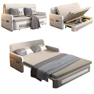 Canapé-lit moderne multifonctionnel avec rangement escamotable, idéal pour chambre simple/double, salle de bain, salon, bureau à domicile - Product Image 3