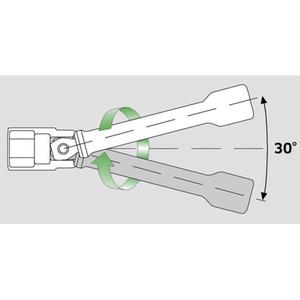 Stahlwille 3/8'' Socket Extensions with <b>Wobble</b> Drive - Product Image 2