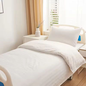 Ensemble de draps de lit médicaux de qualité institutionnelle 100% polyester |   Literie d'hôpital robuste |   Clinique de soins infirmiers antibactérienne - Product Image 2