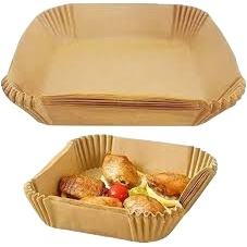 Disposable Non-Stick Kitchen <b>Paper</b> Liners for Multifunctional <b>Air</b> <b>Fryer</b>-for Baking Frying Steaming - Product Image 3