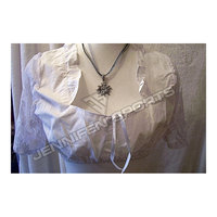 Robe Dirndl Allemande Grande Taille pour Femme, Ensemble 3 Pièces, Blouse 100% Coton, Tissu Uni, Boutons, Style Vintage, Respirant, Traditionnel Bavarois