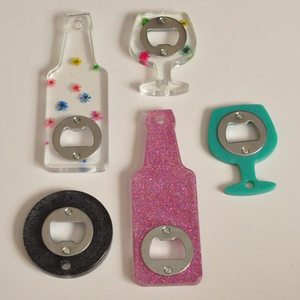 Ouvreur de bouteille en résine époxy de conception la plus populaire Différents métiers stylés Vente en gros Ouvre-bouteille en résine créatif - Product Image 4