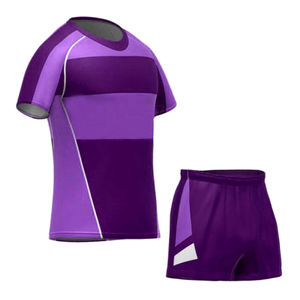 Ensemble de maillots de rugby personnalisés pour hommes, à séchage rapide, respirant, anti-humidité, imprimé, OEM, vente en gros, usine, vêtements de sport, maillot et short - Product Image 6