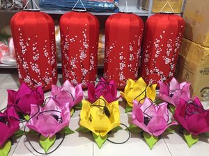 Linternas de seda colgantes de loto de nuevo diseño a granel para decoración de festivales linterna de loto vietnamita Hoi An linterna de seda - Product Image 5