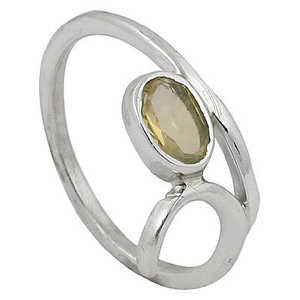 925 Silver Citrine <b>Ring</b> for Women Elegant Gemstone Crystal Jewelry - Product Image 3
