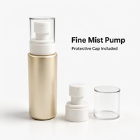 Flacon pulvérisateur à fine brume PET 100 ml, pompe 24/410, emballage cosmétique pour toner et essence, couleur et logo personnalisés, OEM