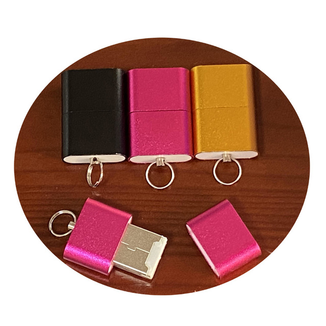 High Speed  TF Card Reader USB 2.0 With Lid Mini Mobile Phone Memory Driver-free Card Reader for PC Computer Desktop