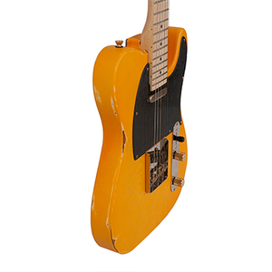 กีตาร์ไฟฟ้า Slick Guitar SL55KM สีเอจด์บัตเตอร์สกอตช์ พร้อมปิ๊กอัพแบบดูอัลซิงเกิลคอยล์ ฟิงเกอร์บอร์ดไม้เมเปิล cop2 - Product Image 3