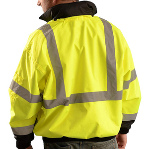 Vêtements de sécurité réfléchissants Veste pour homme isolée Vêtements de travail imperméables d'hiver Sweat à capuche réfléchissant haute visibilité - Product Image 3