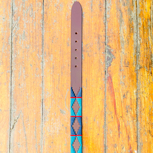 Navy Teal Verdejo เข็มขัดโปโลผู้ชาย, เข็มขัดหนังแท้ลำลองความยาวตามสั่ง100% ทองเหลืองแท้สำหรับหัวเข็มขัด - Product Image 6