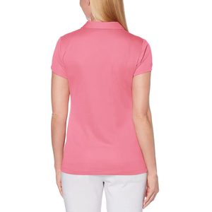 T-shirts polo pour femmes à la mode col bicolore coupe ajustée tenue décontracté personnalisé t-shirts polo pour femmes polos respirants OEM en gros - Product Image 4