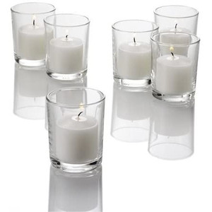 VCY0002 <b>Small</b> Cylinder Glass Votive <b>Candle</b> Holder [Machined]-Heat Resistant Home Decor for Christmas Easter Valentine's Day-2 X - Product Image 4