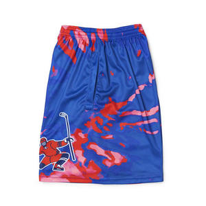 Shorts de hockey sur glace personnalisables fabriqués en usine, respirants, séchage rapide, 100 % polyester, manches courtes, service OEM, noms d'équipe personnalisés - Product Image 3