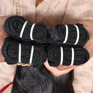 Cheveux humains naturels ondulés (Body Wave) de l'usine du sud de l'Inde, alignés aux cuticules, aspect naturel, prix de gros abordables, fournisseur brut pour l'exportation - Product Image 6