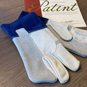Guantes de soldadura Tig de cuero de piel de cabra Guantes de construcción ignífugos resistentes al calor y chispas de alta calidad - Product Image 5