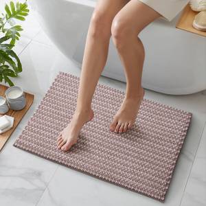 Alfombra de Baño de Microfibra Chenille Beige Melody, Antideslizante, Suave, 50x50 cm - Product Image 3