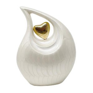 Love Token Juego de 2 urnas de cremación de mascotas de diseño simple para almacenamiento y conservación de cenizas Acabado simple Recuerdo de recuerdo de amor - Product Image 5