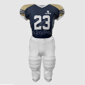 ชุดยูนิฟอร์มอเมริกันฟุตบอลผู้ชายแบบสั่งทำพิเศษ ผ้าสแปนเด็กซ์/โพลีเอสเตอร์คุณภาพสูง ระบายอากาศได้ดี พิมพ์ลาย  ไซส์ใหญ่ แขนสามส่วน - Product Image 1