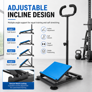 BNcompany-Tablero de acero para sentadillas con asa, tabla de inclinación ajustable portátil y Camilla de pantorrilla para uso en el gimnasio - Product Image 6