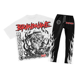 Ensemble deux pièces en molleton tissé à séchage rapide unisexe personnalisé pour l'hiver, style streetwear - Product Image 2