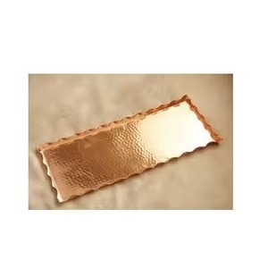 Plateau en cuivre pur forme rectangulaire plateau en cuivre de bonne qualité Offre Spéciale produit fait main - Product Image 4