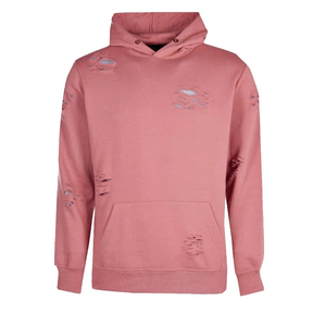 Sudadera con Capucha Extra Grande para Hombre, Estilo Desgastado, Tinte Uniforme, Tejido Grueso, 100% Algodón, Personalización de Marca, Producción al por Mayor OEM ODM - Product Image 6