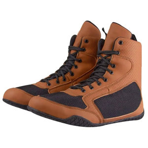 Botas de Boxeo con Cierre de Cordones, Cuero/Cuero Sintético, Diseño Transpirable que Previene la Acumulación de Calor y Sudor, Flexibles y Cómodas - Product Image 6