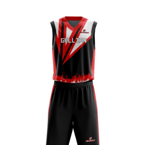 Uniformes de basket-ball réversibles personnalisés de haute qualité, confortables, sans manches, service OEM ODM, tailles plus grandes, techniques d'impression - Product Image 3