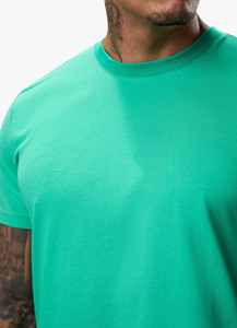 Vente chaude poids lourd surdimensionné 100% coton Jersey T-Shirt LOGO personnalisé solide hommes Hip Hop Style coupe ample Long fait Pakistan - Product Image 3