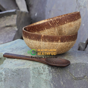 ชามมะพร้าวและช้อนแบบย่อยสลายได้100% ชามมะพร้าวชุดเทียน Eco2go แบบย่อยสลายได้ - Product Image 6