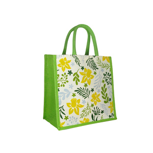 Bolso de compras de yute duradero reutilizable, fabricante indio, con impresión de logotipo, bolsas grandes ecológicas al mejor precio - Product Image 3