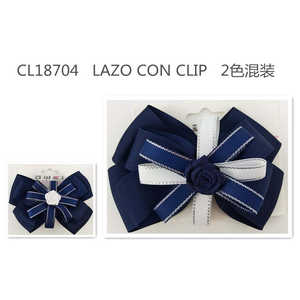 Pinzas de pelo de satén de Navidad y dibujos animados hechas a mano para niñas 5cm BOW con Clip Bonito y dulce hecho a mano en poliéster 12u/c - Product Image 1