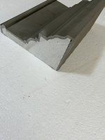 Moulures en mousse EPS avec âme en ciment, ligne décorative, installation facile, pour mur extérieur