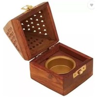 Vente en gros design fait main islamique en bois bakhoor porte-encens brûleur oud brûleurs
