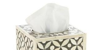 Porte-mouchoirs en bois incrusté d'os écologique fait à la main en gros décoratif pour les voitures de bureau à domicile modernes - Product Image 3