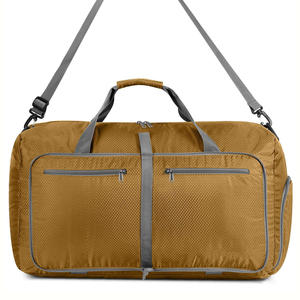 Venta caliente grandes bolsas de lona de viaje plegables de moda durante la noche Weekender Gym Sports Kit para hombres y mujeres - Product Image 3