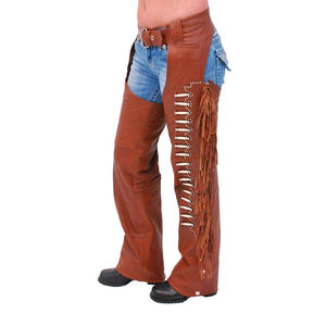 OEM 100% cuir véritable, chaps de cavalier occidentaux pour hommes, personnalisables, vente en gros, marque privée, GK Leather Industries - Product Image 5