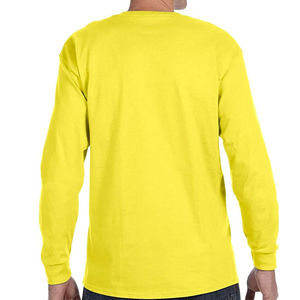 Camisetas de Manga Larga 100% Algodón Costura de Calidad Soporta Uso Prolongado Ropa Casual Moderna Esencial - Product Image 5