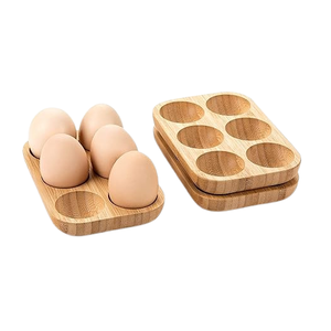 Bambou de haute qualité petit porte-oeufs plateaux à oeufs en bois écologique fait à la main à partir d'olive personnalisé bois d'acacia naturel Design Unique - Product Image 2