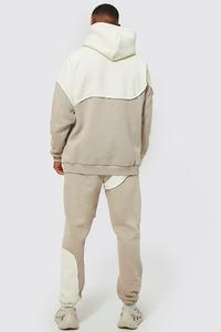 Ropa deportiva para hombre, chándal de gran tamaño de varios paneles, jersey de alta calidad, sudadera con capucha y pantalones de chándal, conjuntos para correr, chándal de gran tamaño para hombre - Product Image 2