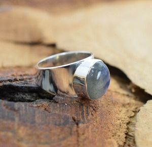 Anillo clásico de estilo bohemio, joyería para mujer, joyería de plata de ley 925, piedra preciosa labradorita, anillo hecho a mano, regalo para el amor - Product Image 4