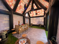 Tente de maison hantée de bar de pub géant gonflable de conception personnalisée commerciale Style européen de matériau imperméable pour les fêtes d'événement