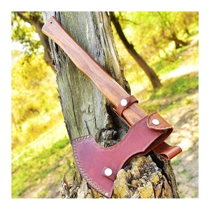 Hache personnalisée en acier à haute teneur en carbone faite à la main avec manche en bois et gaine en cuir fin Hache tendance Hache Offre Spéciale Belles haches - Product Image 5
