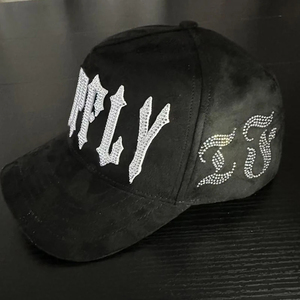 โรงงานขายส่ง หมวกเบสบอลแฟชั่นคุณภาพสูง บุผ้าซาติน ปักอักษรด้วยคริสตัล สไตล์ฮิปฮอป ระดับพรีเมียม - Product Image 2
