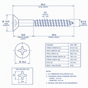 Vis à bois Phillips à tête fraisée <span class=keywords><strong>en</strong></span> acier au carbone, zinguées jaunes, DIN 7997 <span class=keywords><strong>EN</strong></span> 14592 M3-M6 16-100mm, directement de l'usine - Product Image 5