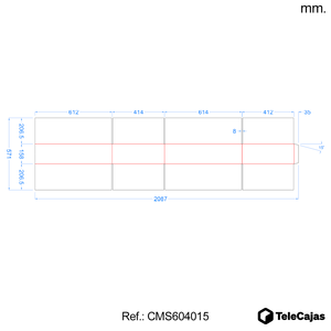 Caja de Cartón Corrugado de 60x40x15 cm, Resistente a los Rayos UV, Diseño Rectangular Simple, con Asas para el Transporte de Objetos Rectangulares Planos - Product Image 4