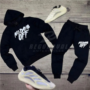 Meilleures ventes Survêtements avec logo personnalisé pour bouffée d'impression Survêtement deux pièces avec impression bouffante Survêtement de dernière conception - Product Image 2