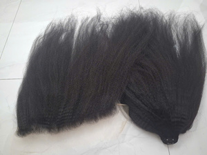ผมมนุษย์แท้เวียดนาม1B 22in-30in ตรงแบบหยักศกความละเอียดสูงยากิสำหรับผมส่วนหน้าผาก13x4" - Product Image 4